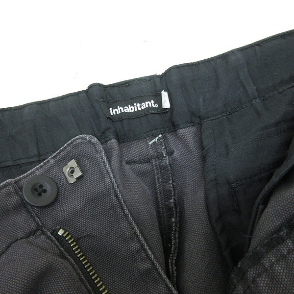 k# inhabitant /INHABITANT 6 pocket cargo shorts / shorts [32]. ash /MENS#140[ used ]