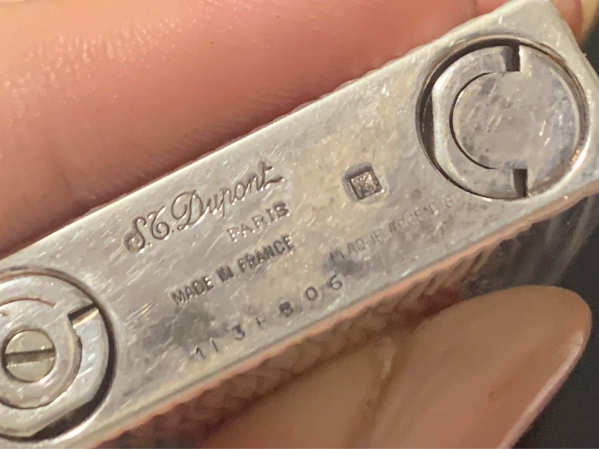 S T Dupont ガスライター ギャッツビー シルバーカラー 箱付き
