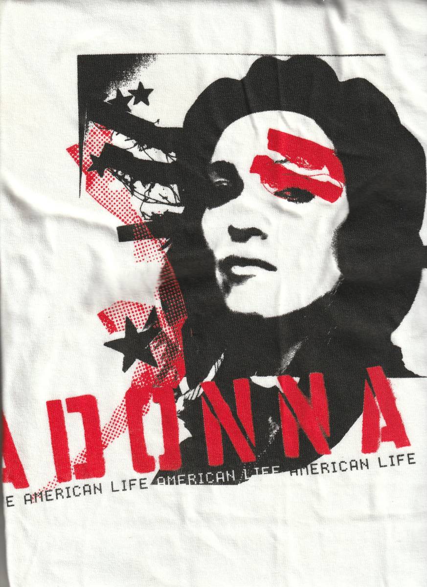 未使用新品　MADONNA　マドンナ 　AMERICAN LIFE　2003年 オフィシャル 貴重 Tシャツ 　Lサイズ