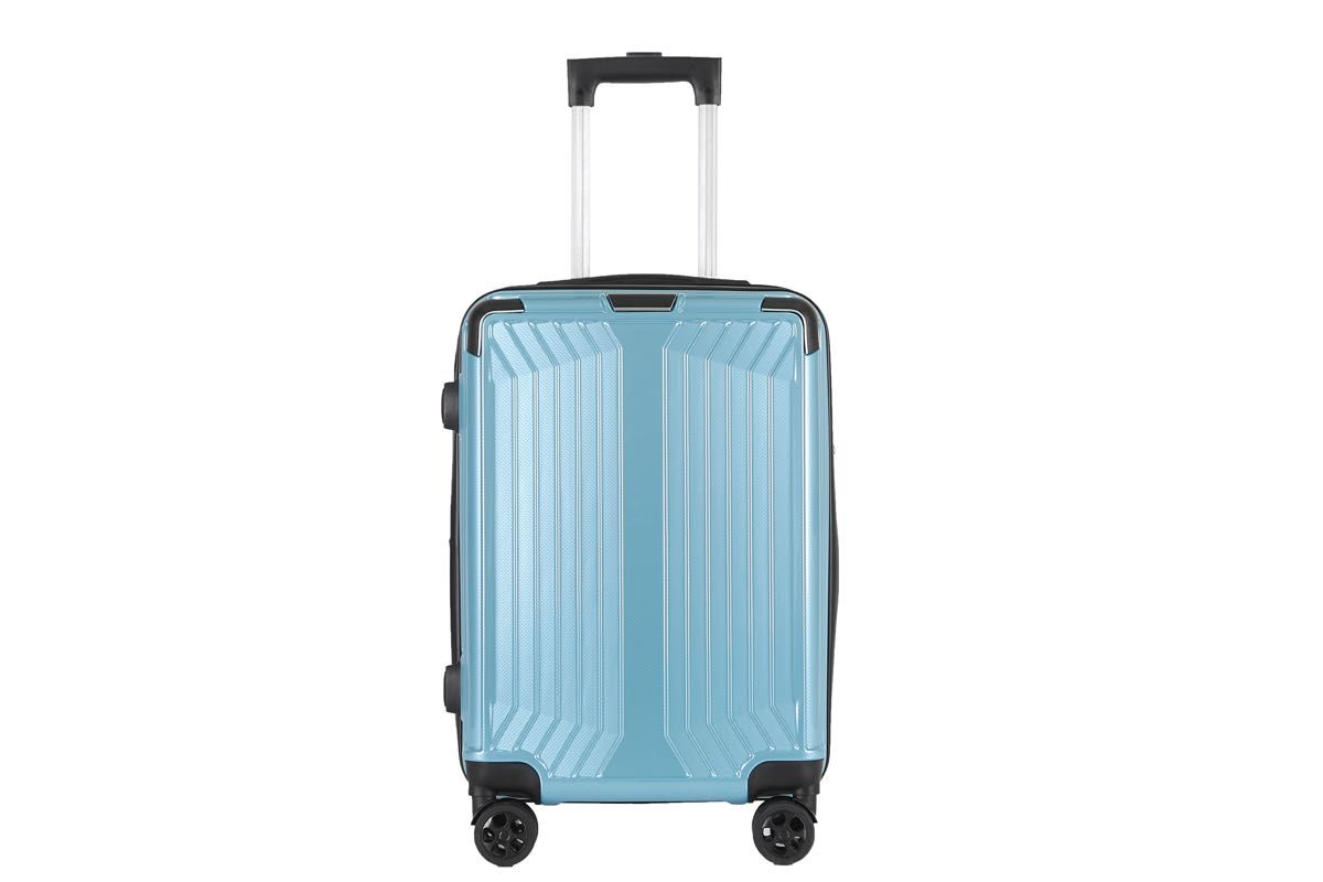 軽量Mサイズ　静音8輪　TSAロック　キャリーバッグ　スーツケース　キャリーケース　ブルー