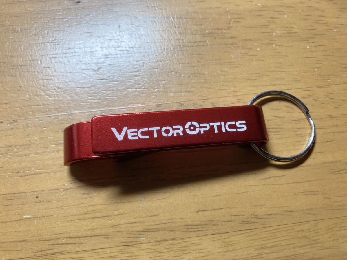 TAC VECTOR OPTICS 栓抜き キーホルダー 金属製 ツール 携帯用 アウトドア キャンプ BBQ ミリタリー タクティカル ビール 瓶 限定品 ロゴ_画像1