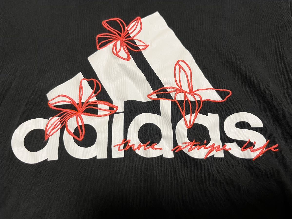  Adidas цветок футболка M