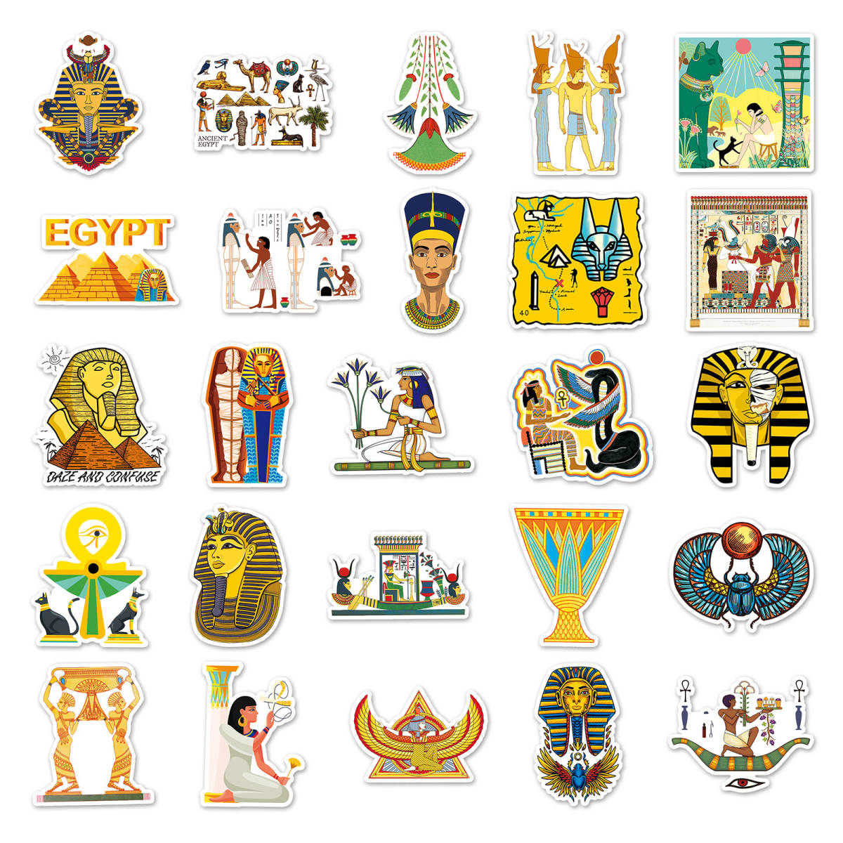 エジプト　ピラミッド　ファラオ　ペル・アア　パロ　フィルアウン　シール　ステッカー50枚Y_画像3