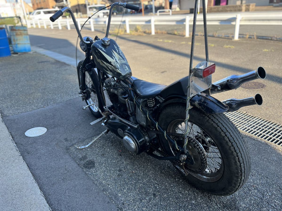 1954 год panhead 1200cc chopper бег состояние! наша компания контейнер импорт instagram @moat wide