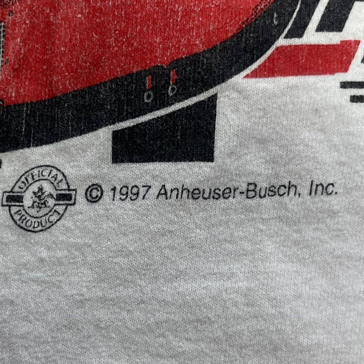 ■ 90s 90年代 ビンテージ Ricky Craven Bud RACING Hendrick MOTORSPORTS Tシャツ サイズXL NASCAR Budweiser リッキー クラーヴェン ■の画像6