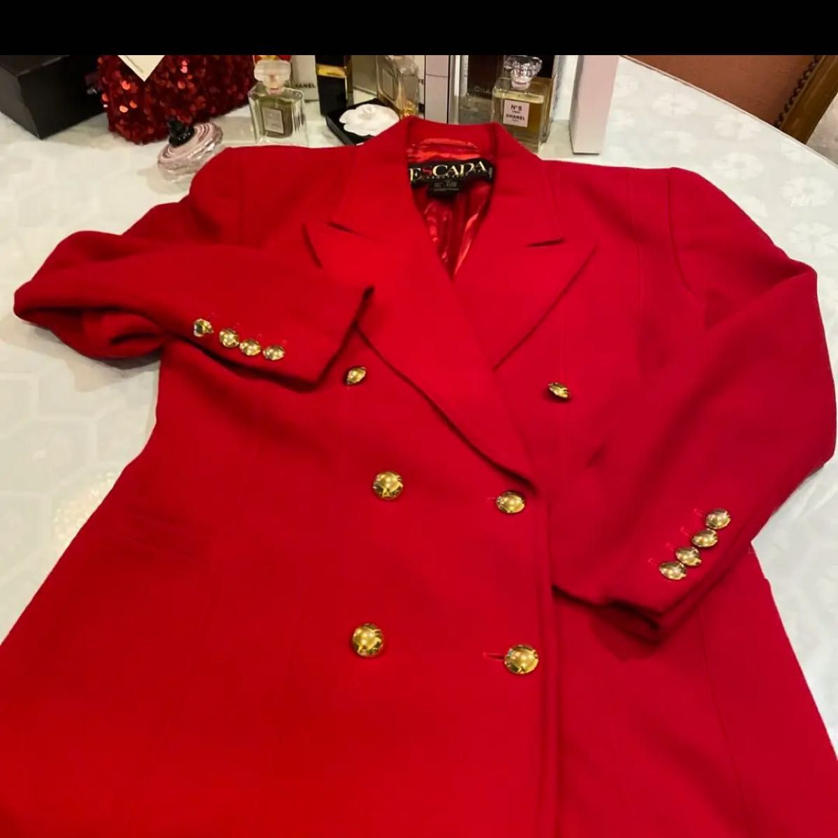 美品 エスカーダ Escada Double ジャケットゴールデンボタン ダブル