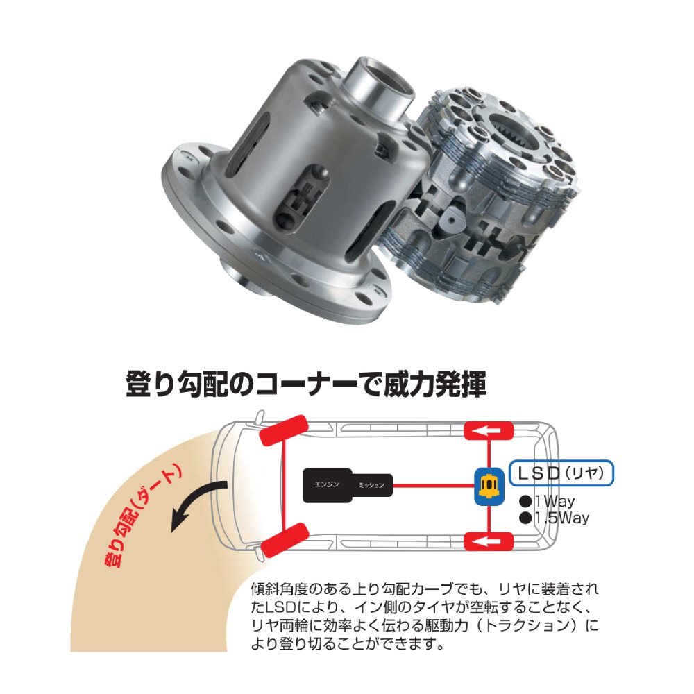 【CUSCO/クスコ】 ハイエース用 LSD 1.5WAY トヨタ ハイエース TRH226K 2004.8~ リヤ [HBD-803-L15]_画像3