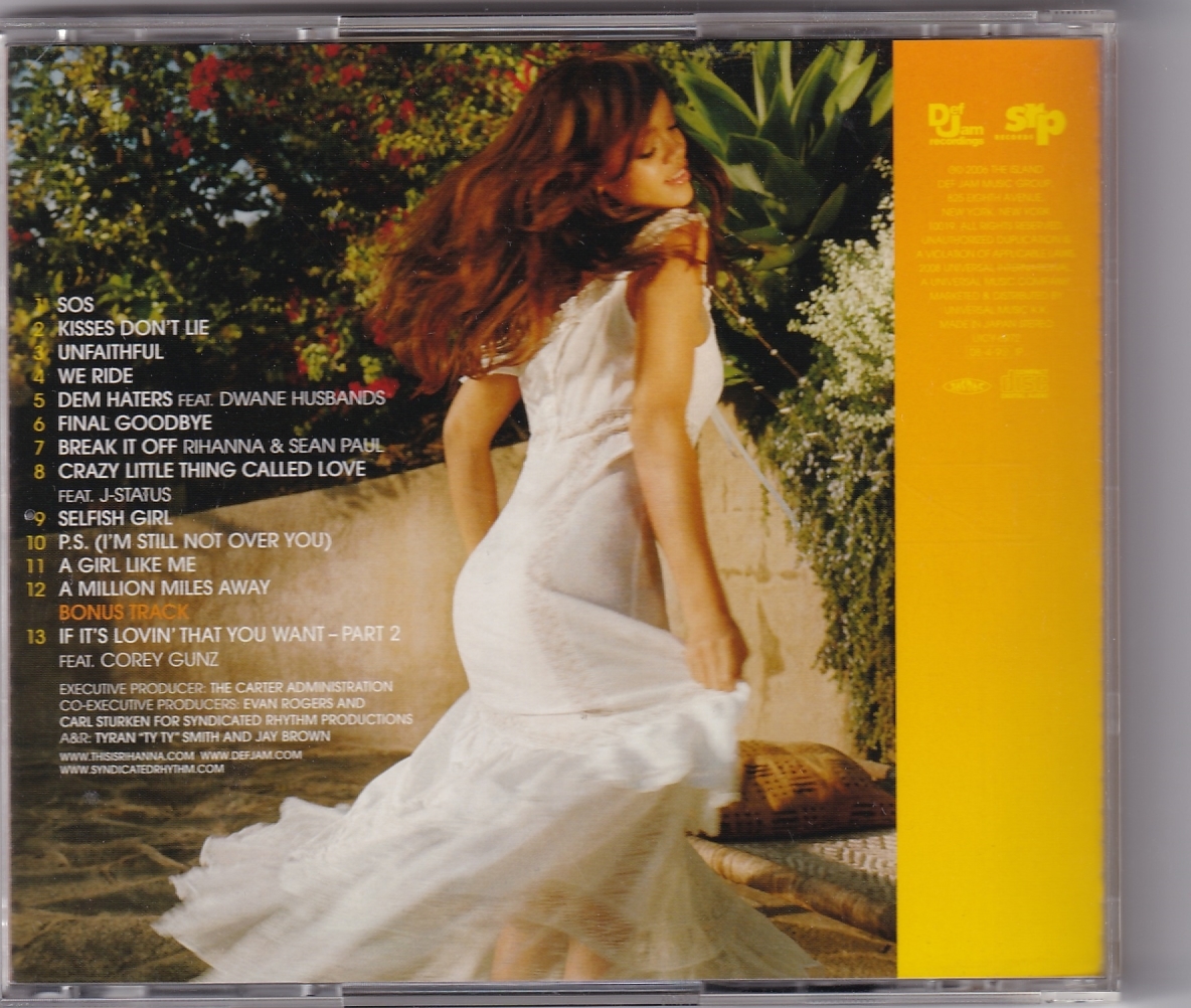 Rihanna / A Girl Like Me リハーナ　日本版　中古CD　歌詞対訳付　送料込み_画像2