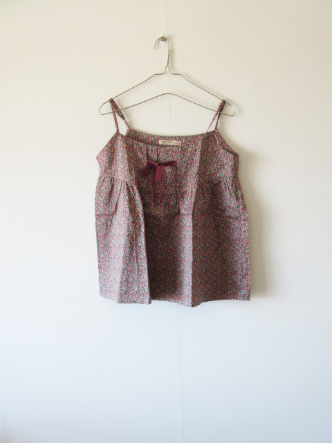  beautiful goods HUG O WAR / Hugowar Liberty Short camisole PINK * lady's floral print blouse shirt 