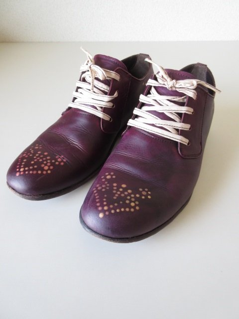 Esquivel /eski bell Derby Hand Painted Burgundy 7.5/24.5 * женский гонки выше обувь кожа обувь 