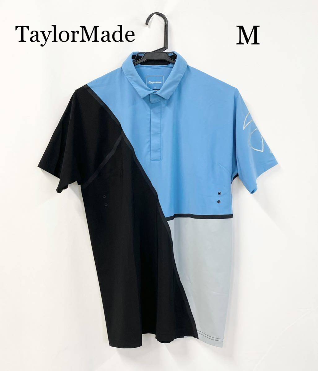 0293 TaylorMade テイラーメイド 半袖ポロシャツ Mサイズ シリコンロゴ