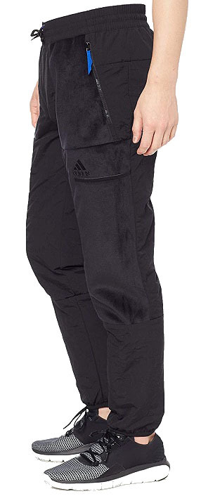 ADIDAS ( Adidas ) Z.N.E.pa dead pants size S IOZ56 black long pants Zip pocket zipper attaching carriage less amount 