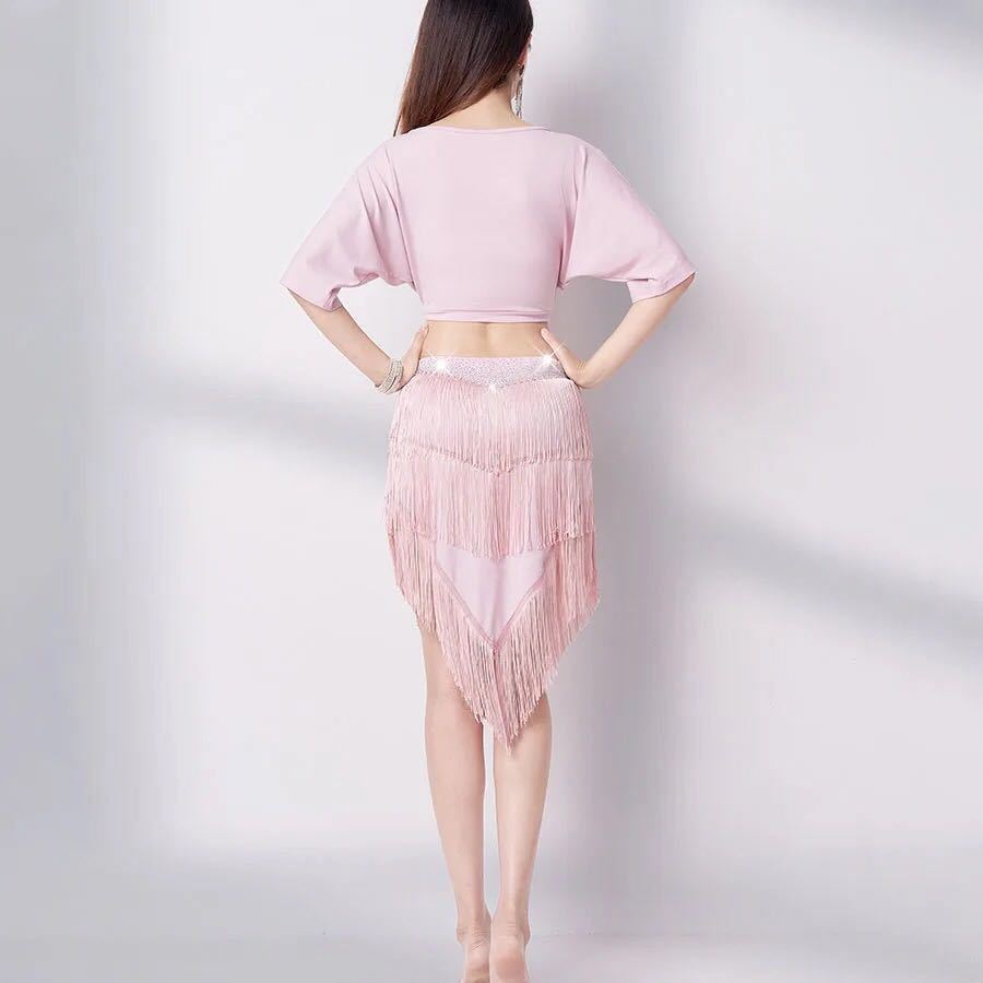 ベリーダンスドラムソロ V ネックダンス服サルササンバ衣装プラス