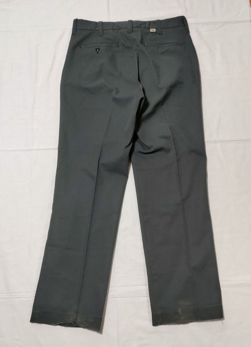 90s Dickies ディッキーズ 35589 USA製 W34 チビタグ ワークパンツ チャコール