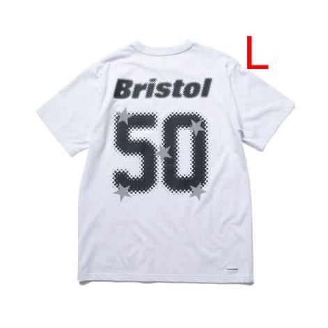 【新品】Lサイズ F.C.Real Bristol 50 LETTERED EMBLEM TEE FCRB ブリストル リミテッド エンブレムTシャツ ホワイト WHITE _画像1