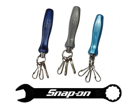 Snap-on（スナップオン）ハードグリップ 樹脂 旧型 グリップ キーホルダー 限定カラー パワーブルー（ダークブルー）_画像1