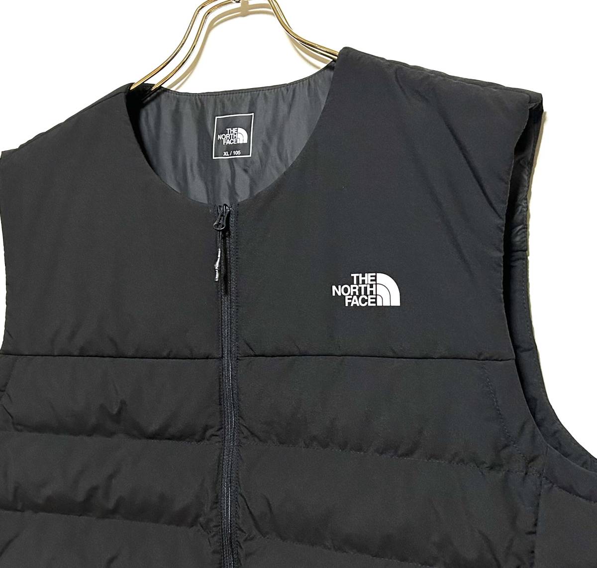 【新品】THE NORTH FACE クルーネック インナー ベスト（XL）黒 ノースフェイス カラーレス ノーカラー_画像3