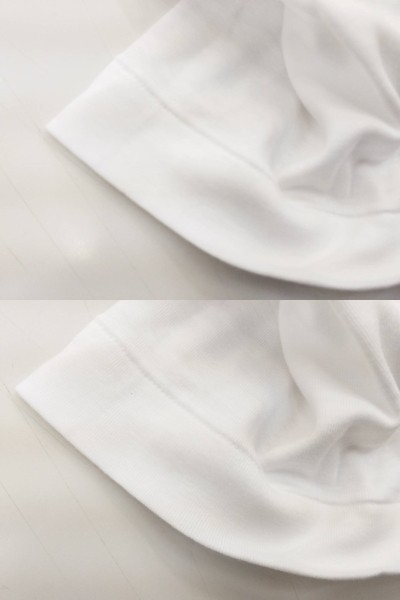 ザ）２枚）Ｌ）白）BVD★丸首八分袖Ｔシャツ 綿100% 丈夫で長持ち 裾長め 快適フィット 吸湿性 G017TS 定番 B.V.D.★新品送料込_画像7