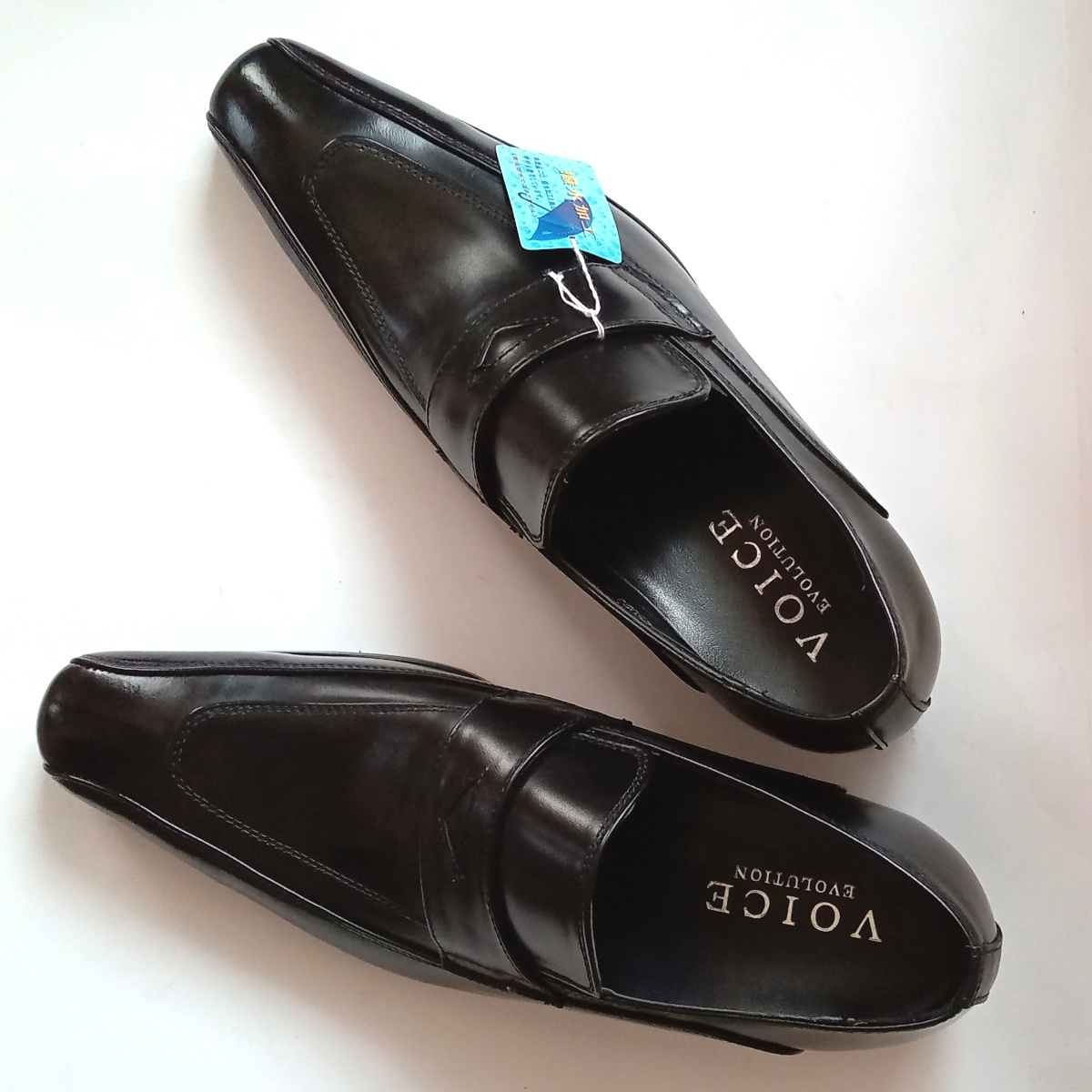【V80】新品 VOICE ヴォイス　ビジネスシューズ　紳士靴　本革 レザー 27㎝ 日本製　革靴　ブラック黒 撥水加工 シークレットインソール_画像2