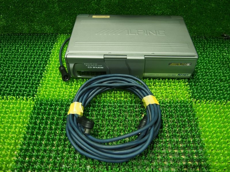 [psi] Alpine CHA-S604 Ai-NET correspondence 6 disk change CD changer operation verification settled magazine is stockout exterior there there beautiful goods Ai-NET cable approximately 6m attaching 