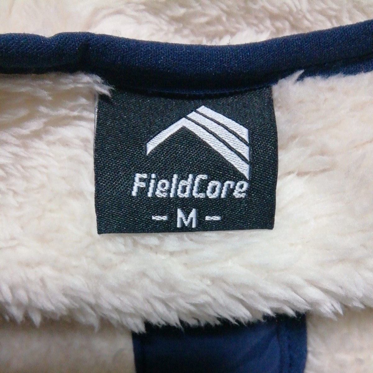 ★【古着】Field Core(フィールドコア)　白ボア　ベスト　Mサイズ　白、紺(ネイビー)など_画像9