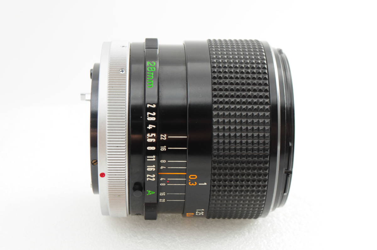 【極上品】Canon キヤノン FD 28mm F2 S.S.C. MF一眼レフ用 広角単焦点レンズ #727_画像3