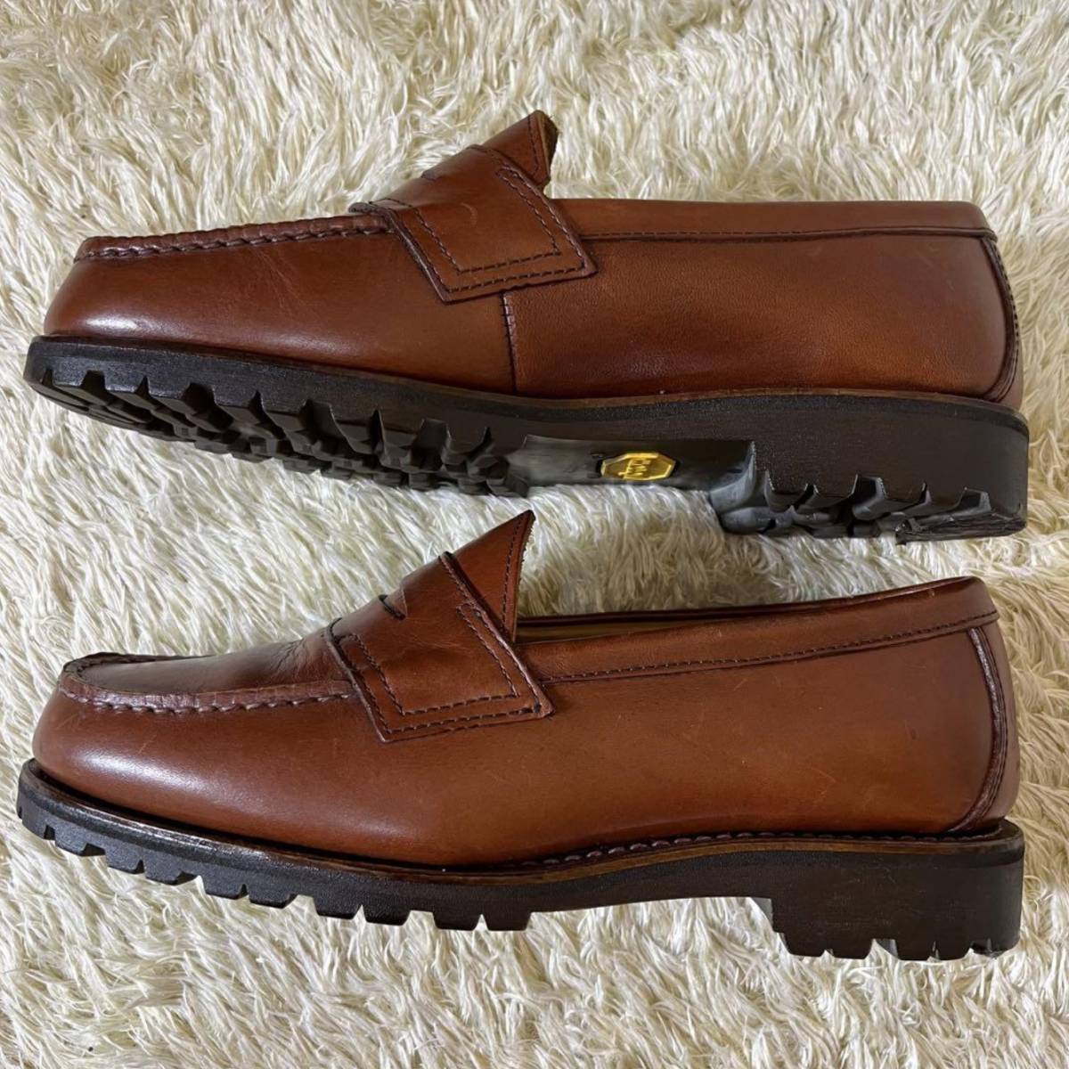 【美品】 25.5㎝ Danner D-6902 RUGGED LOAFER ローファー レザーシューズ US7.5 ダナー メンズ シューズ