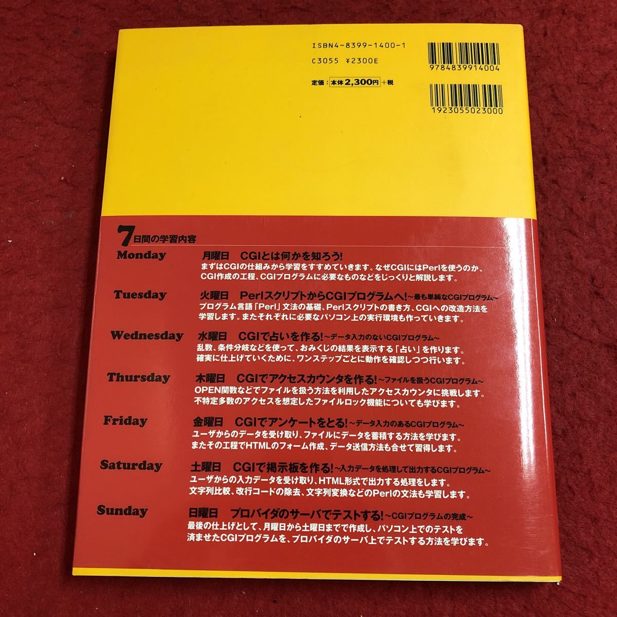 M6e-021 1週間でマスターするCGI WindowsXP対応版 付録CDなし 2005年5月9日 第2刷発行 毎日コミュニケーションズ プログラミング パソコン_画像2