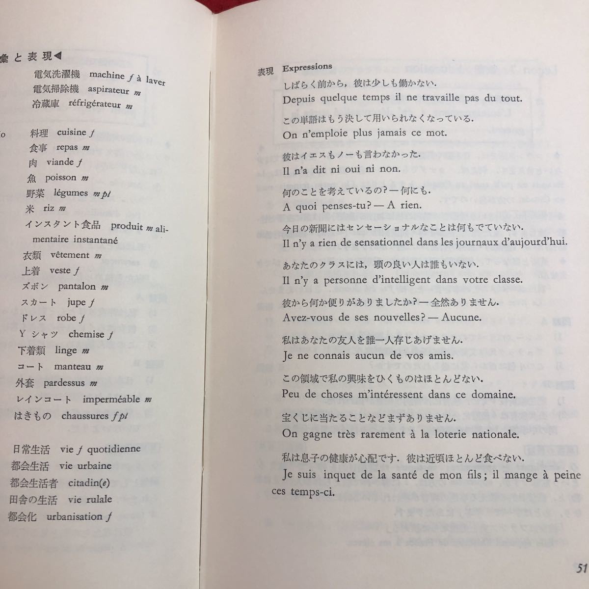 M6e-031 standard French course 3 composition author Fukui . man 1974 year 4 month 1 day 3 version issue large . pavilion bookstore French teaching material grammar single language table reality life article 