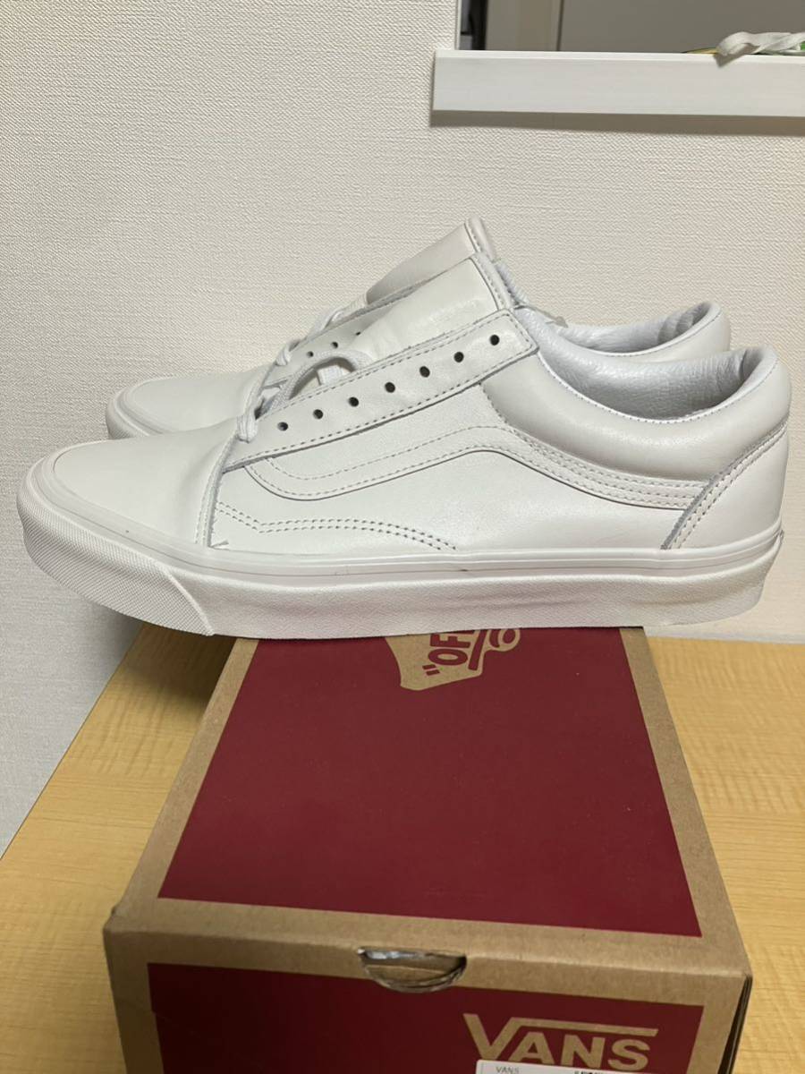 新作 未使用28.5 バンズ スニーカー オールドスクールレザー vans 本革