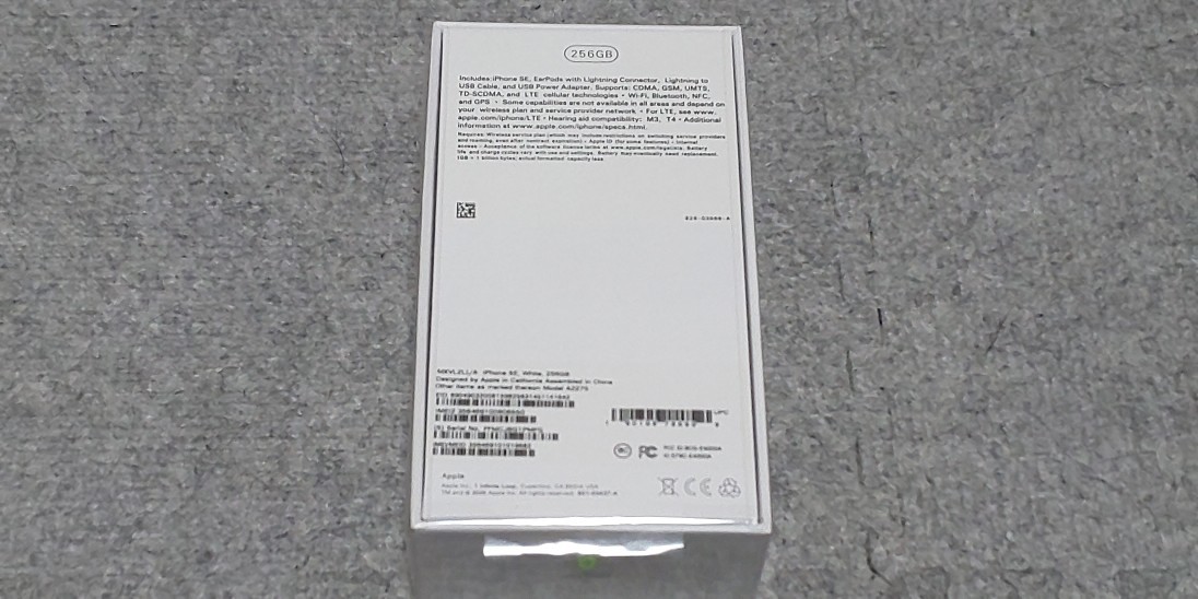 Apple iPhone SE (第2世代) 256GB ホワイト MXVL2LL/A Model A2275 SIMフリー①_画像2