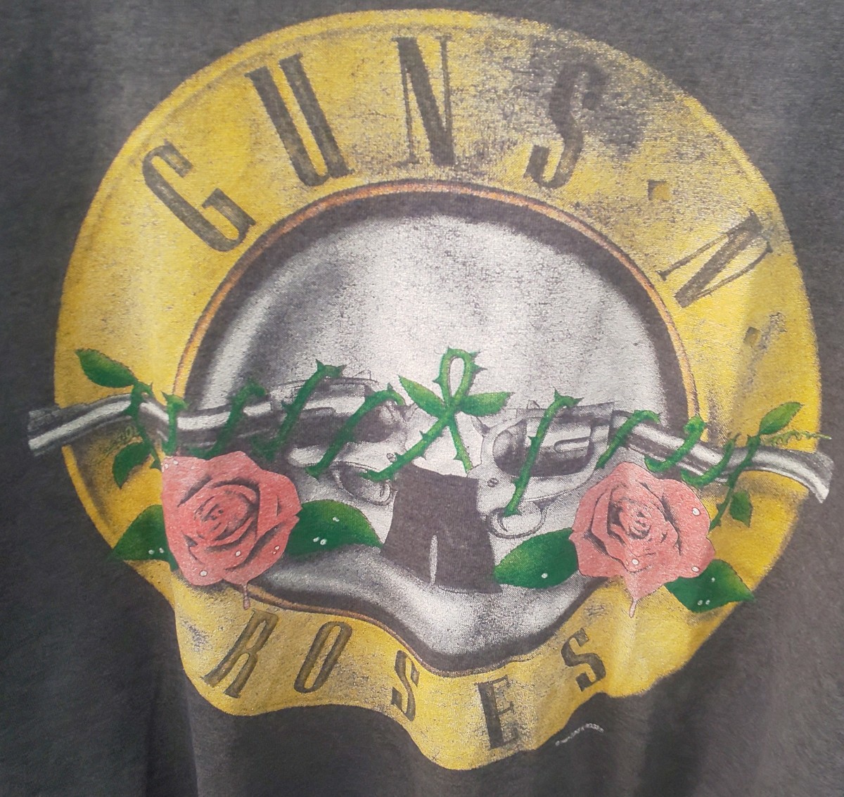 「初期物」1987 ガンズアンドローゼス ロックTシャツ ピストル×薔薇