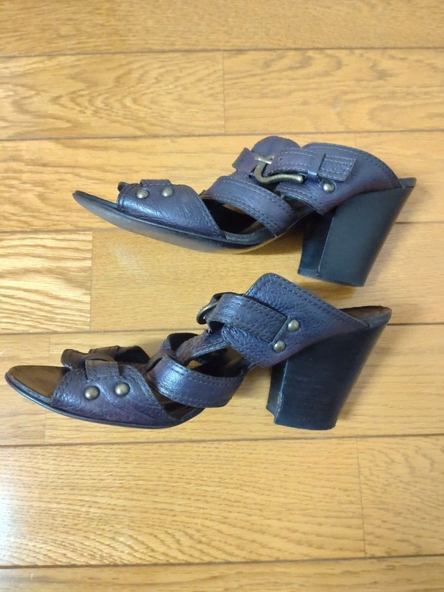 ☆最終お値下げ中☆ ラボキゴシ ワークス 本革サンダル 濃茶色 24cm RABOKIGOSHI SAYA