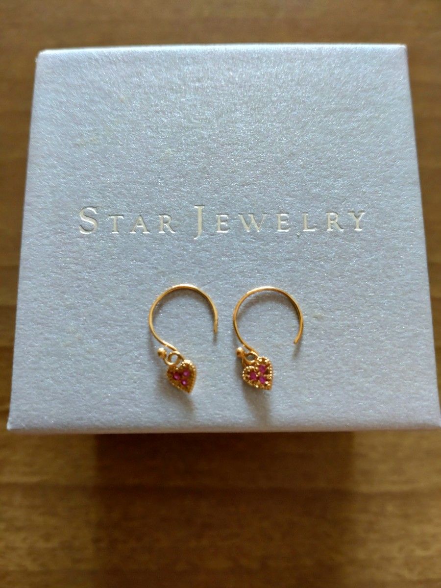 全品新品未開封 スタージュエリー STAR JEWELRY ルビー ハートピアス