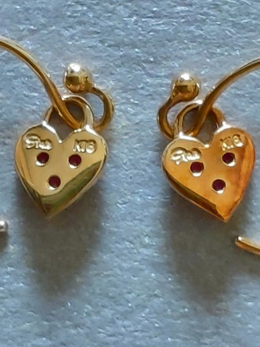 STAR JEWELRY スタージュエリー K18ルビーハートピアス-
