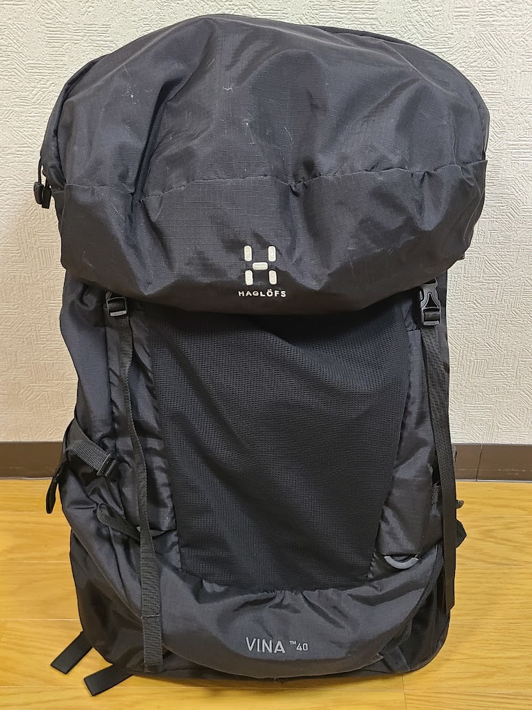 HAGLOFS ホグロフス vina40 Black used リュック バックパック 旅行 国内旅行 海外旅行 登山_画像1