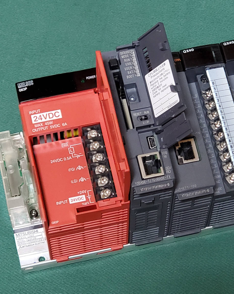 三菱 シーケンサ MELSEC-Q / Q03UDECPU・QJ71E71-100・QX10 三菱 シーケンサ MELSEC-Q / Q03UDECPU・QJ71E71-100・QX10