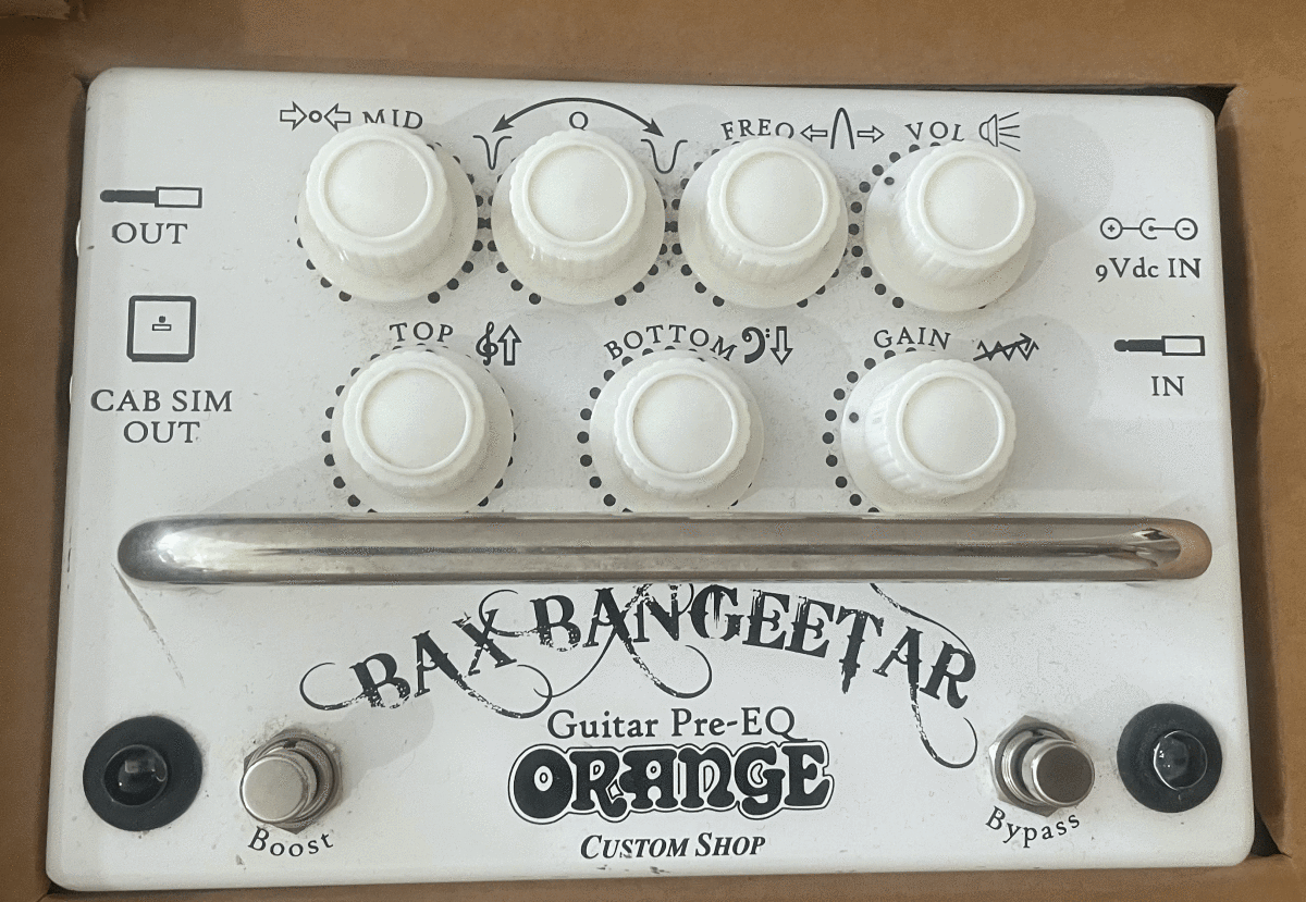 ORANGE/エフェクター Bax Bangeetar WHITE Guitar Pre-EQ プリアンプ イコライザー【オレンジ】