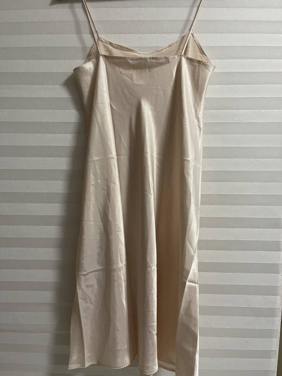 新品タグ付き silky inner Dress シルバー編物研究会 スリップ サイズ 85-100の画像6