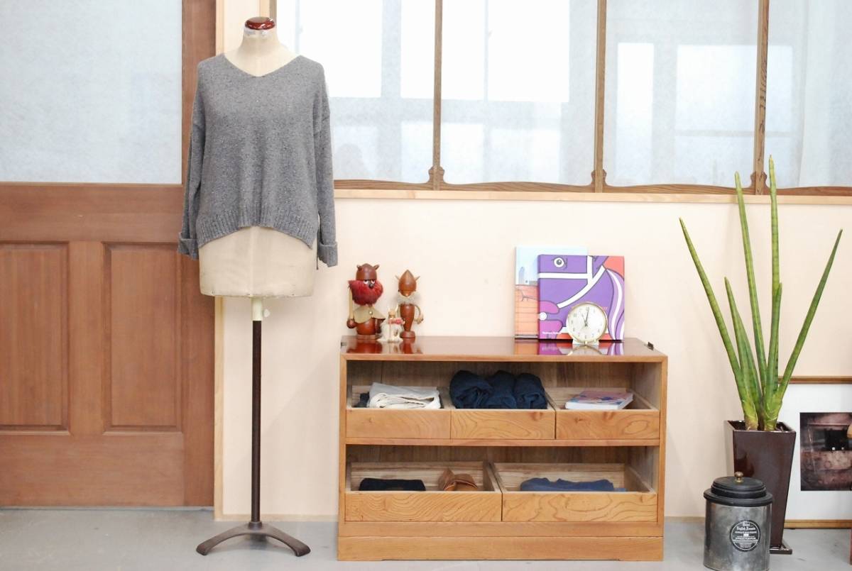 Yahoo!オークション - D0340 前欅のトレイキャビネット リメイク Yahoo!オークション - D0340 前欅のトレイキャビネット リメイク