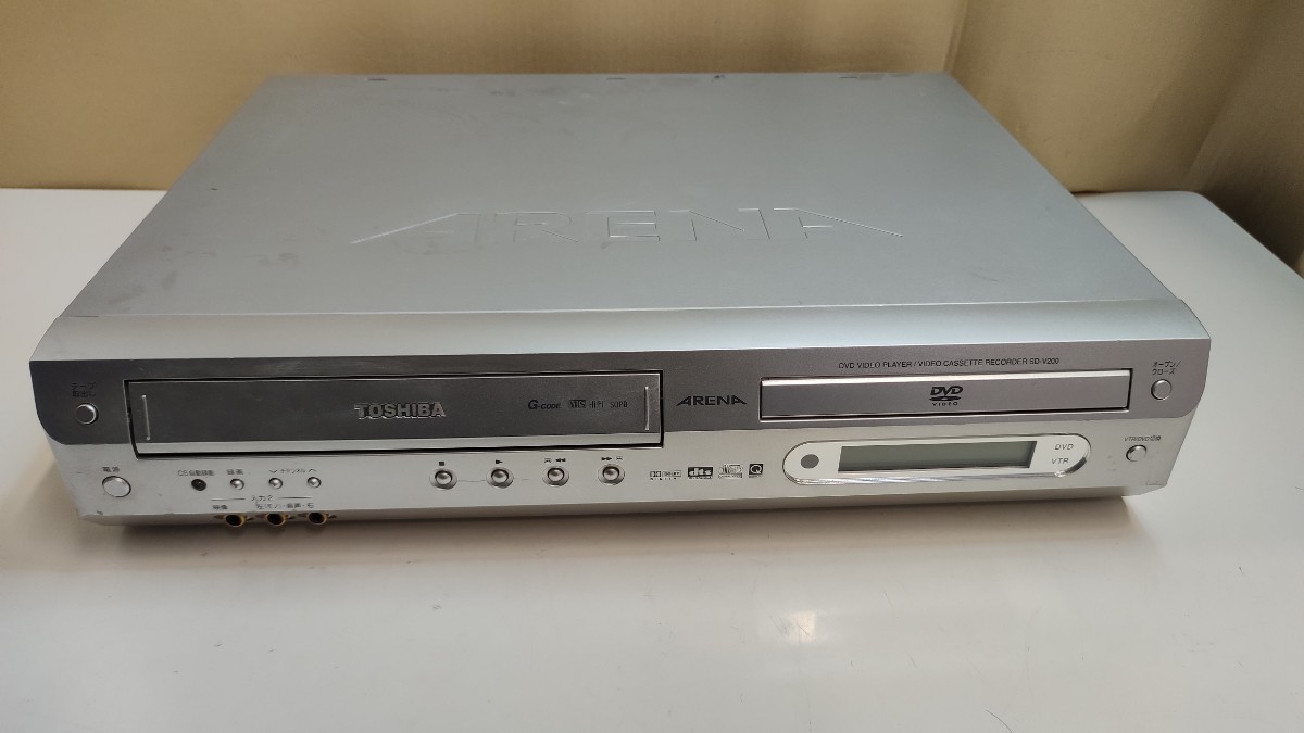 ★東芝 VHS VTR一体型DVDビデオプレイヤー SD-V200 再生テストOK_画像1