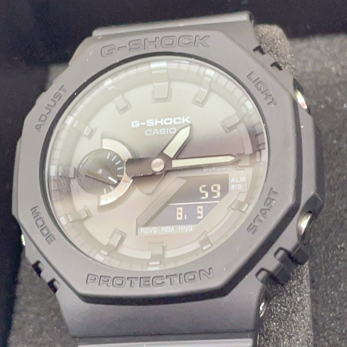 CASIO G-SHOCK カシオ ジーショック SOLAR ソーラー ブラック 箱付き 稼働品 Bluetooth ga-b2100-1a1jf カーボンコアガード【2387】_画像3