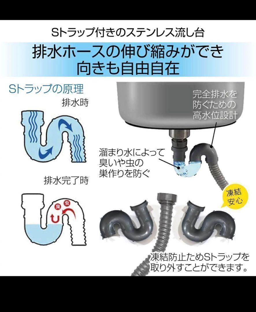 ヤフオク! - 格安759ステンレス簡易流し台 G76 ガーデンシンク 屋...