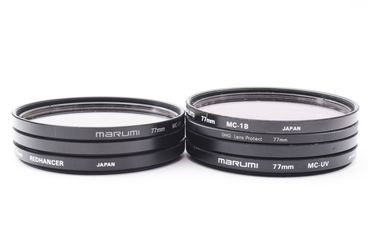 s2037★77mm マルミ MARUMI SILKY SOFT(B) / MC-UV 2枚 / REDHANCER 2枚 / MC-1B / DHG Lens Protect フィルター 7枚_画像1