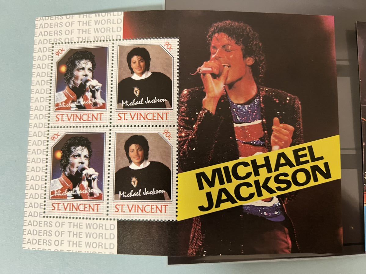 マイケルジャクソン　ST VINCENT 切手シート　バラ切手_画像4