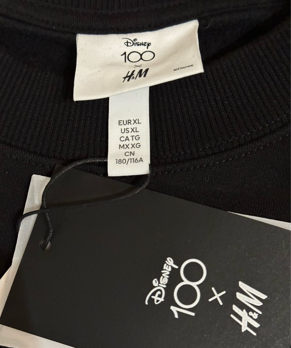 新品 H&M × ディズニー 100周年記念 コラボ スウェット XL 新品 H&M × ディズニー 100周年記念 コラボ スウェット XL