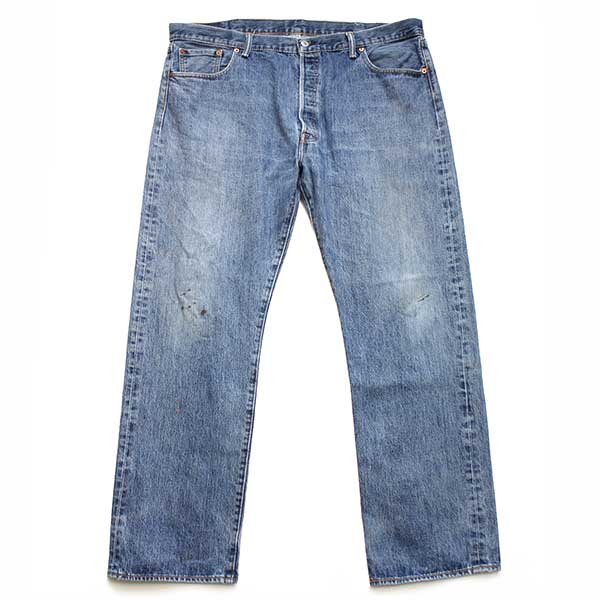 ★Levi'sリーバイス 501 デニムパンツ w42 L32★SDP2100 ジーンズ ストレート オーバーサイズ ビッグサイズ ストーンウォッシュ_画像2