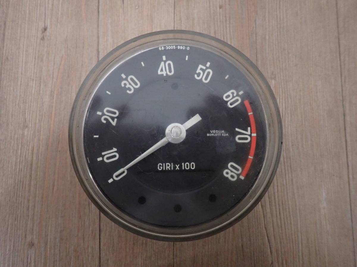  used meter VEGLIA BORLETTI S.p.A. 68 3005 990 0ve rear borureti tachometer tachometer 8000 rotation GIRIx100 Fiat Junk 54