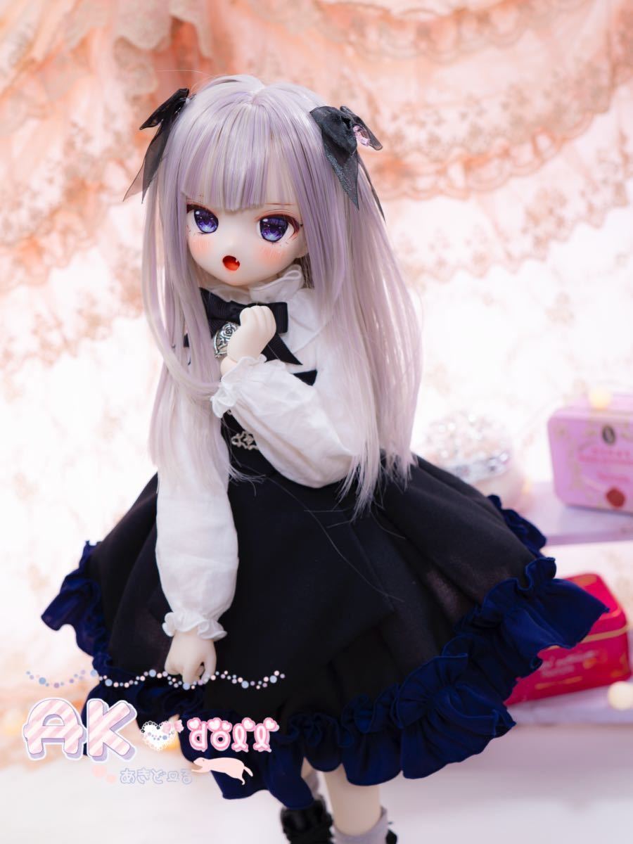 【AK*doll】DDH-01 カスタムヘッド 開口 SWセミホワイト デカールアイ付き_画像5