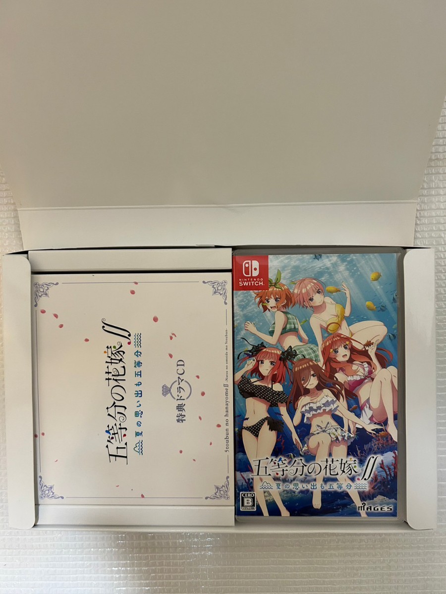 ニンテンドースイッチ ソフト 五等分の花嫁∬ ~夏の思い出も五等分~ 限定版 / NINTENDO SWITCH　 五等分のカタチはつこい セット_画像2